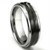 Tungsten Carbide 8MM Wave Finish  Wedding Band Ring