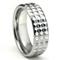 Tungsten Carbide Diamond Pattern Wedding Band Ring