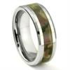 Tungsten Carbide MILITARY US WOODLAND CAMOUFLAGE Wedding Ring