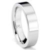Cobalt XF Chrome 5MM Pipe Cut Flat Polished Wedding Band Ring